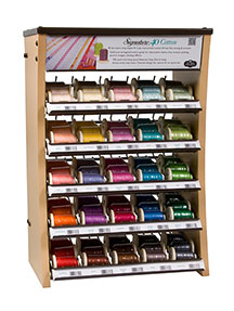 signature cotton quilting thread counter curve display
