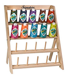 signature cotton quilting cone thread peg display