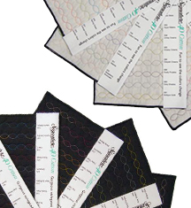 signature cotton quilting thread stitched panel