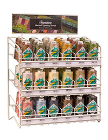 signature cotton quilting thread counter wire display